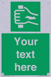 Custom Pull Bar Sign